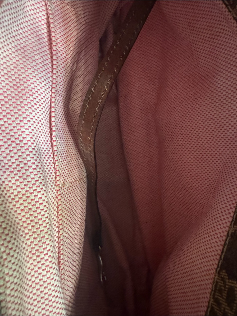 Dooney & Bourke Brown Monogram Satchel with Dark Brown Trim in excellent con. - Picture 5 of 7